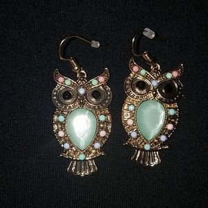 Owl earrings.